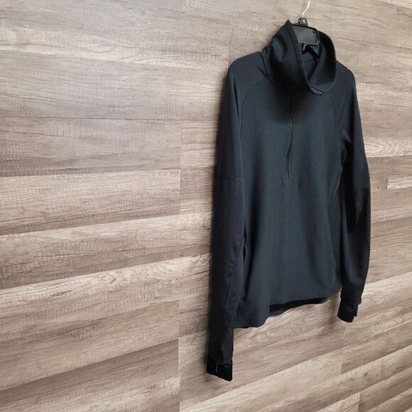 Adidas Climalite Jacket Black Performer‎ Baseline 1/4 Zip Active Womens L - Picture 7 of 13